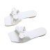 bowknot fashion one-shaped square toe slippers  NSPE35023