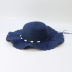 Big Brim Beaded Straw Hat NSTQ34744