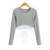 casual fashion simple color matching fake two-piece sweater  NSLD35169