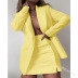 suit solid color two-piece short skirt suit NSSE35174