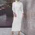 autumn and winter new solid color long-sleeved knitted set NSSE35178