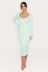 Solid color long-sleeved knitted dress NSSE35201