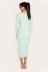 Solid color long-sleeved knitted dress NSSE35201