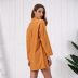 solid color slouchy shirt dress NSSE35233
