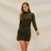 solid color knitted bodycorn dress  NSSE35234