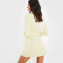 long sleeve irregular short dress  NSSE35239
