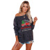 new Christmas printing long-sleeved knitted sweater NSSE35244