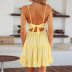 solid color low-cut lace sling dress  NSHZ35281