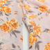 vestido floral de gasa con cuello en V y mangas con volantes NSHZ35286