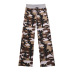 waist tie camouflage print pants NSXS35300