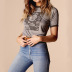 spring and summer new printed round neck short-sleeved T-shirt  NSXS35312