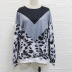 leopard print long-sleeved loose bottoming shirt  NSXS35321