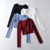 solid color long-sleeved T-shirt  NSHS35380