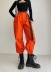 waist belt wide overalls style pants NSHS35394
