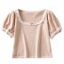 lace summer casual all-match rose flower decoration top NSHS35403