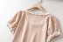 lace summer casual all-match rose flower decoration top NSHS35403