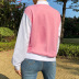 college style hit color baseball sweater jacket NSLQ38260