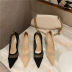 high heel pointed suede shoes  NSCA38265