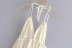 hanging neck halter mesh stitching suspender dress NSAM38319