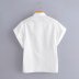 short-sleeved white shirt  NSAM38358
