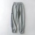 pantalones de harén con cordones y cordón de cintura elástica de moda NSAC38446