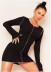 fashion stretch long-sleeved knitted dress  NSLD38481