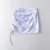 side folds drawstring bag hip short skirt NSHS38531