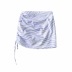 side folds drawstring bag hip short skirt NSHS38531