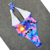 sexy dyeing V-neck one-piece swimwear  NSHL38548