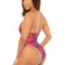 sexy printing one-shoulder sling bikini  NSHL38568