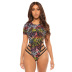 sexy fashion printed one-piece swimsuit NSHL38576