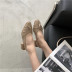 square toe pleated soft leather flat shoes NSHU38585