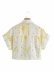 spring print poplin short-sleeved shirt NSAM40524