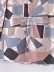 Geometric Print Lapel Long-Sleeved Chiffon Shirt NSAM40553