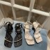 fashion rhinestone buckle sandals NSHU40589