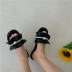sweet pearl ruffled flat sandals  NSHU40594