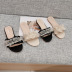 Lace Pearl Ruffled Comfortable Flat Slippers NSHU40605