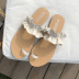 ruffled soft-soled comfortable flat beach shoes NSHU40607