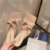 zapatillas de tacón bajo de estilete de moda NSHU40617