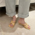 zapatillas de tacón bajo de estilete de moda NSHU40617
