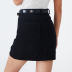 fashion casual black denim short skirt  NSSY40634