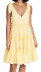 pure color bohemian suspender mid-length dress  NSSE40733