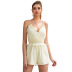 suspenders V-neck sexy high waist jumpsuit shorts NSWX40738