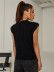new round neck slim sexy sleeveless t-shirt NSXYA40752