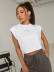 Shirt Round Neck Solid Color Sleeveless T-Shirt NSXYA40755