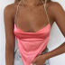 spring and summer pure color sexy backless bellyband  NSFD40861