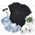 fashion popular letters printed cotton short-sleeved t-shirt NSSN40867