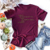 fashion popular letters printed cotton short-sleeved t-shirt NSSN40867