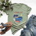 letter car printing pure cotton short-sleeved t-shirt NSSN40869