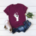 popular finger printing cotton short-sleeved t-shirt NSSN40874